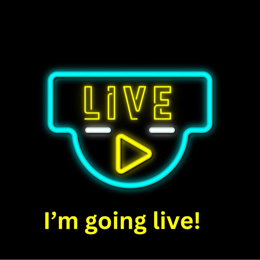 COPY - I’m going live! Please follow me to be notified when I go live!